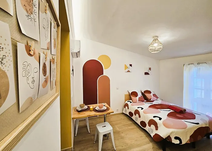 公寓 Confort ! Centre-ville, Climatisation, Parking, Wifi, Calme, Tv